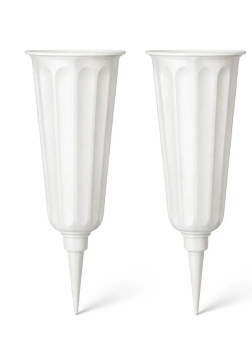 Sympathy Flower Vase Funeral Celebration Of Life Stakes Pack2 NEW Final Sale